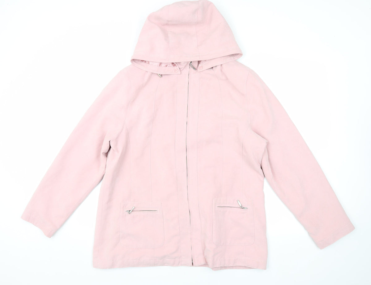 Berkertex Women’s Pink Hooded Jacket, Size 14