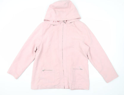 Berkertex Women’s Pink Hooded Jacket, Size 14