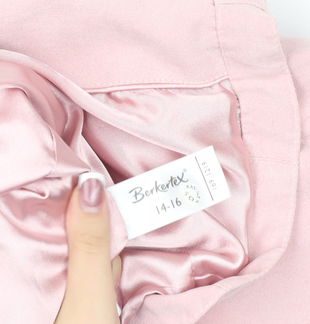 Berkertex Women’s Pink Hooded Jacket, Size 14