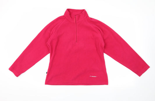 Mountainlife Women's Red Fleece Pullover Sweatshirt, Size 10