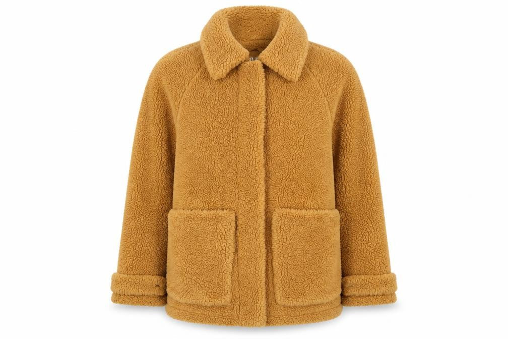 Topshop Women's Brown Mid-Length Casual Coat S