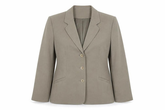 Eastex Women Brown Blazer UK 12 Three-Button Regular Fit