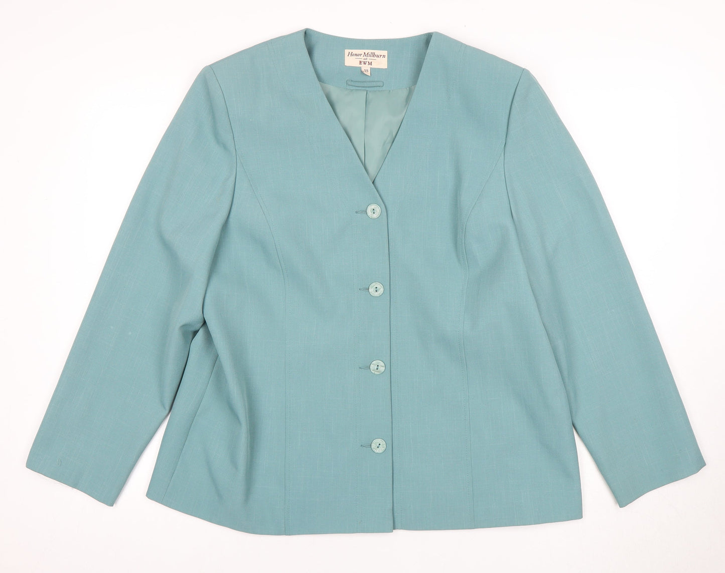 EWM Women's Blue Suit Jacket Size 18