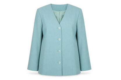 EWM Women's Blue Suit Jacket Size 18