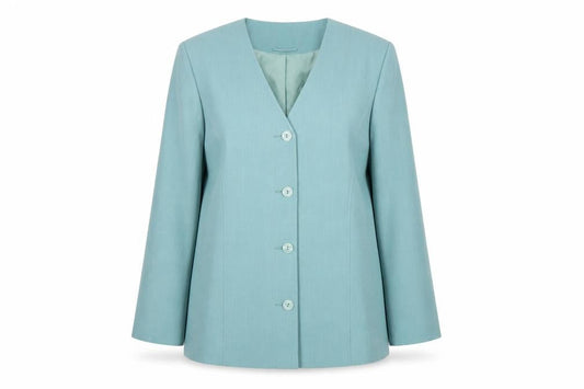 EWM Women's Blue Suit Jacket Size 18