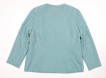 EWM Women's Blue Suit Jacket Size 18