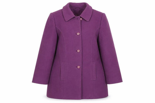 Eastex Women's Purple Wool Overcoat Size 14