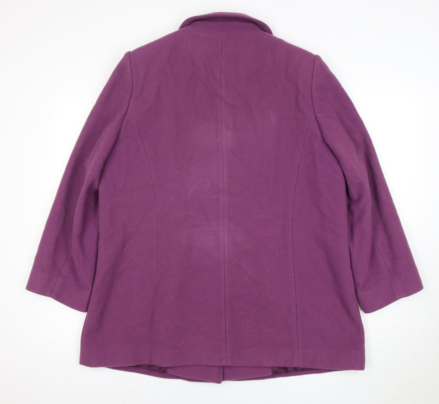Eastex Women's Purple Wool Overcoat Size 14