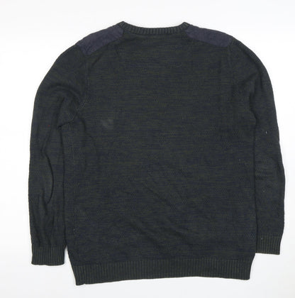 Jack & Jones Men's Blue Pullover Jumper, Size M