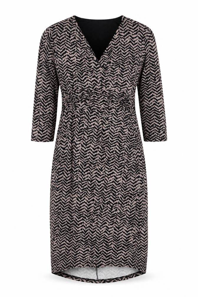Viyella Women's Multicoloured Geometric Dress Size 10