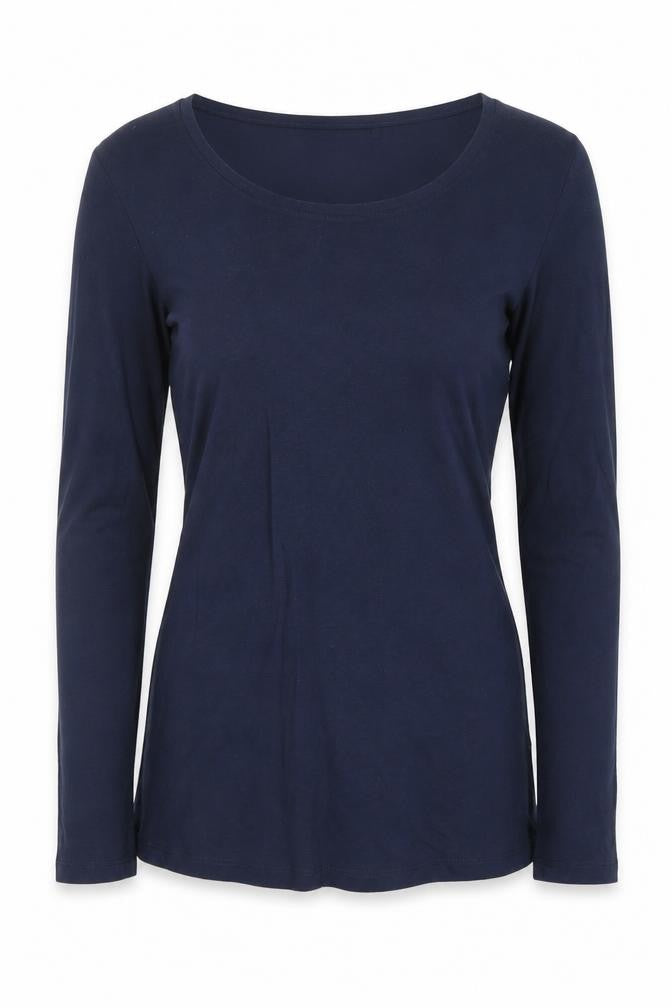 FatFace Women's Blue 3/4 Sleeve Classic T-Shirt