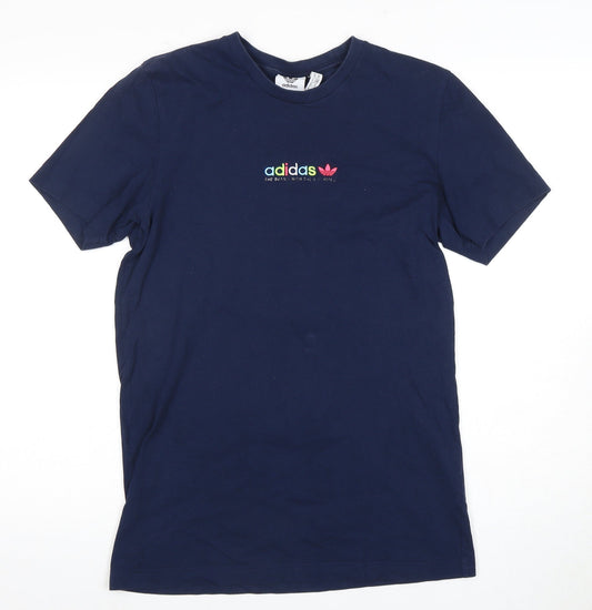 Adidas Unisex Blue T-Shirt - Size M, Regular Fit