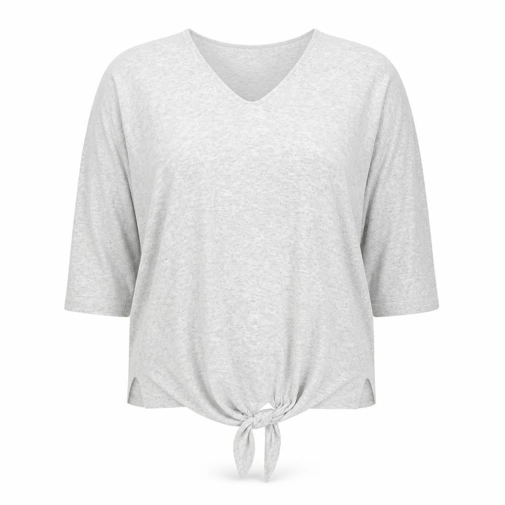 Marks & Spencer Women's Grey V-Neck Jumper Size 22