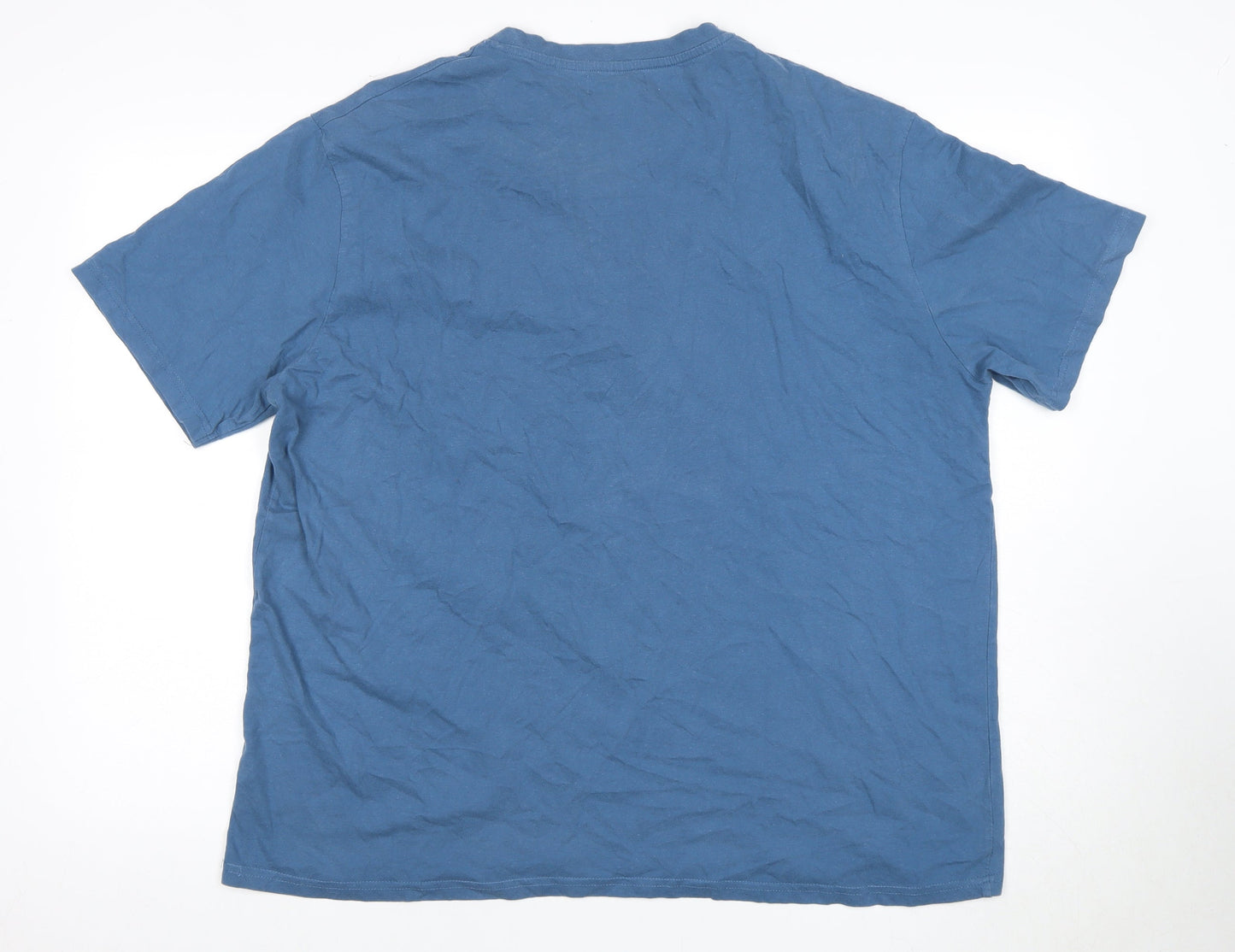 Atlas for Men Blue 3XL Henley Graphic T-Shirt