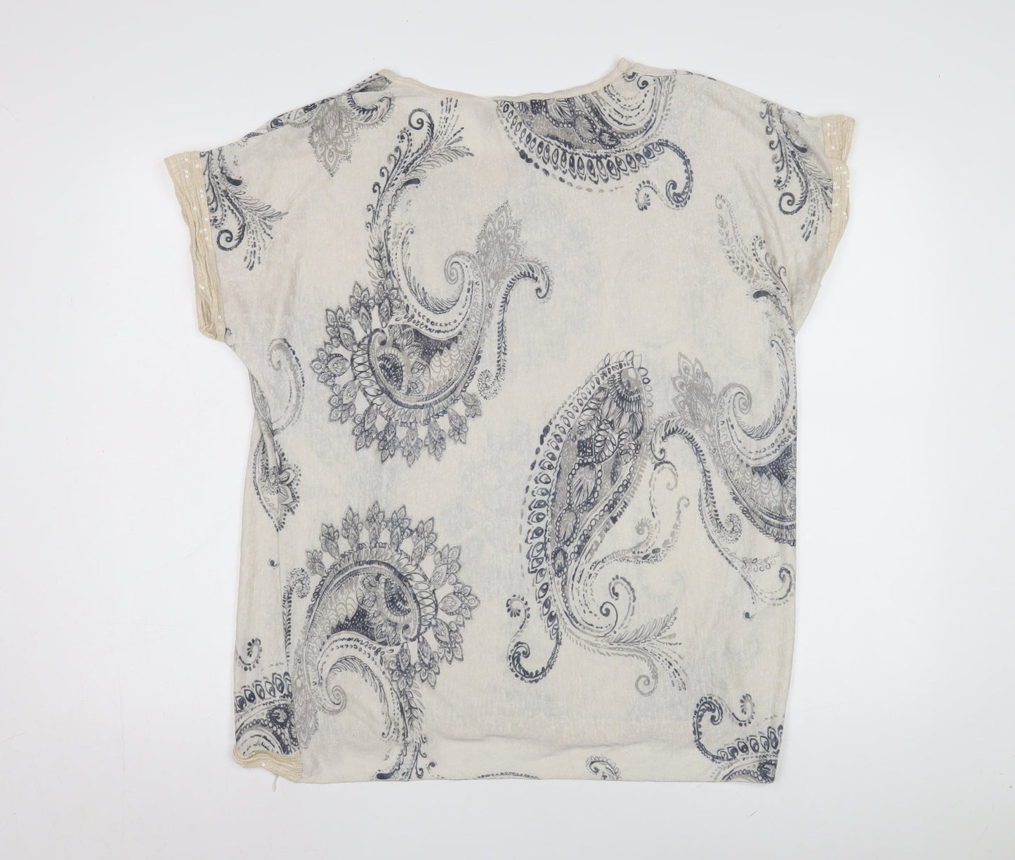 Apricot Women's Beige Paisley T-Shirt - S