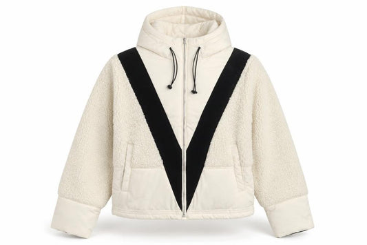 Michelle Keegan Women's Ivory Full Zip Hoodie, Size 10