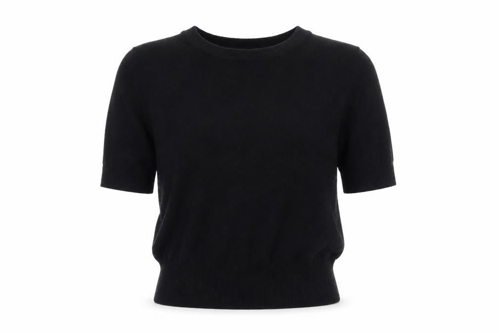Zara Women's Black Cotton Pullover Jumper
