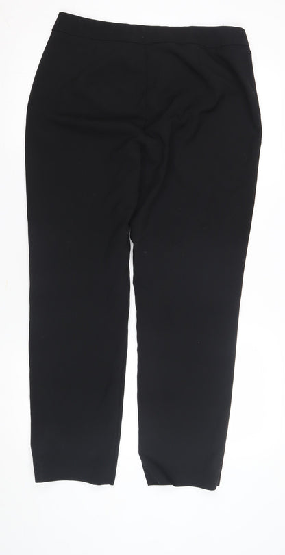 Essentials by Et Vous Women's Black Straight Leg Trousers Size 14