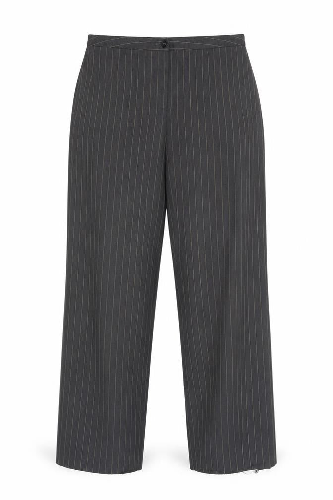 Vinson Women's Black Striped Trousers Size 12