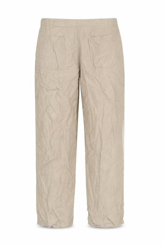 Denver Beige Straight Trousers Size 36 Unisex Adults