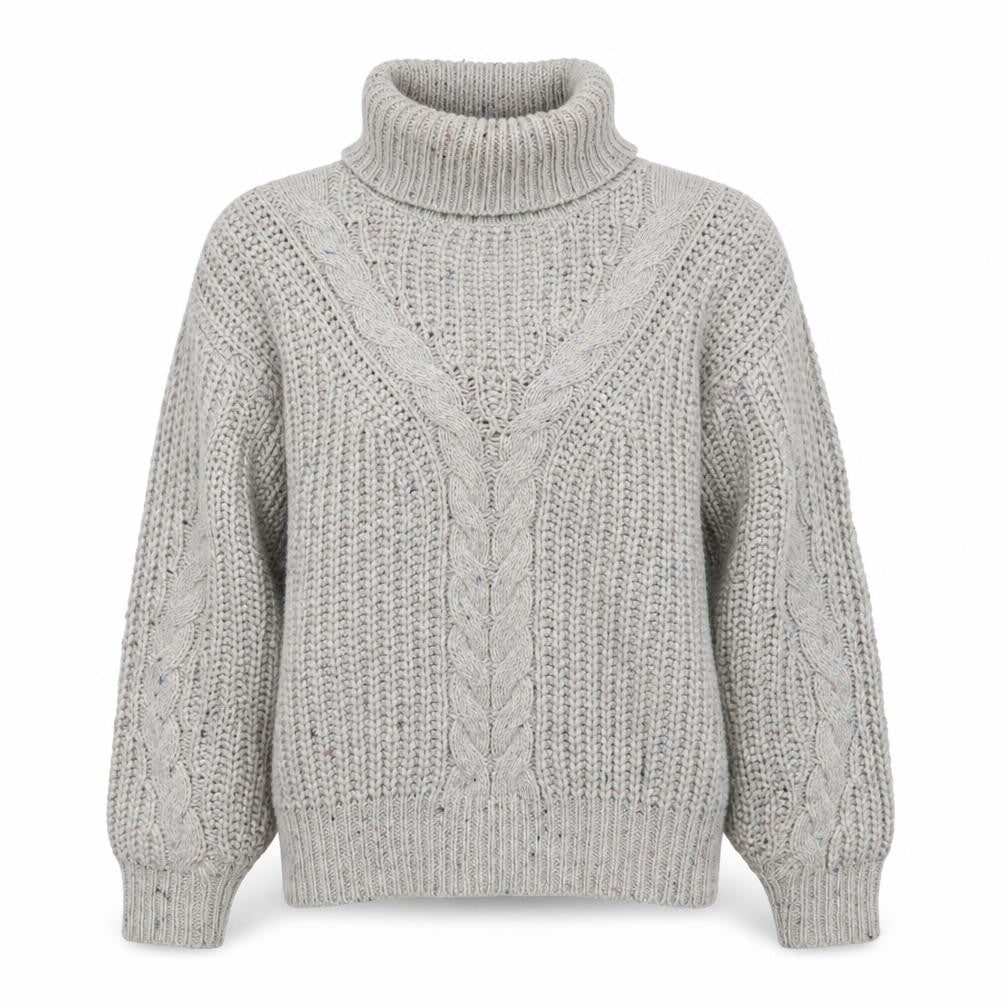 Marks & Spencer Women's Grey Roll Neck Pullover Jumper