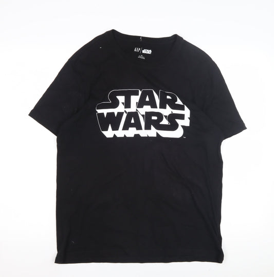 Gap Men's Black Star Wars T-Shirt M