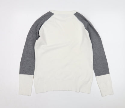 Back view of French Connection Men’s Grey jumper L