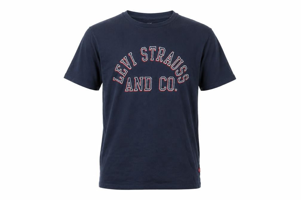 Levi's Boys Blue Graphic T-Shirt - Short Sleeve Crew Neck