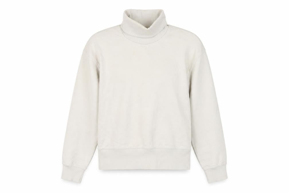 Zara Women's Ivory Roll Neck Sweatshirt, Size S, Casual Warm