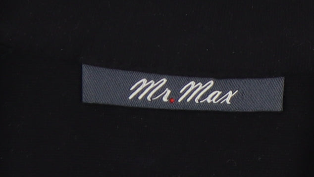 Mr. Max Women's XS Black Animal Print Zip Sweatshirt