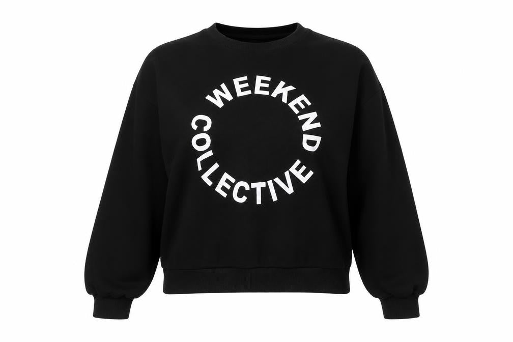 ASOS Women's Black Pullover Sweatshirt - Size 10