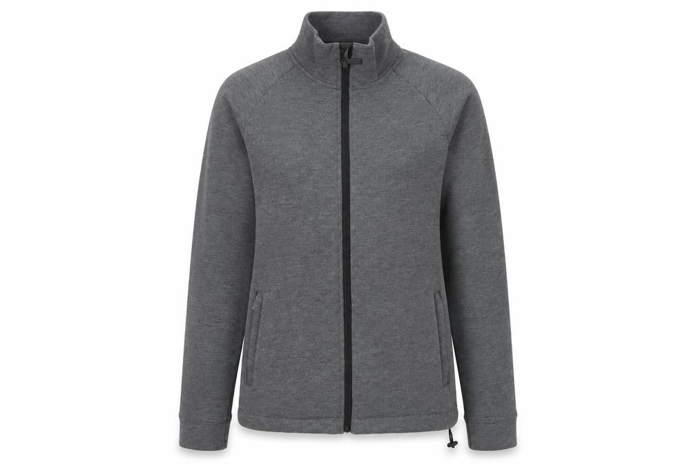 ZARA Women's Grey Full Zip Sweatshirt Size 4