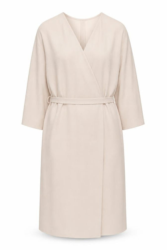 Topshop Women's Beige Wrap Dress Maternity Size 10