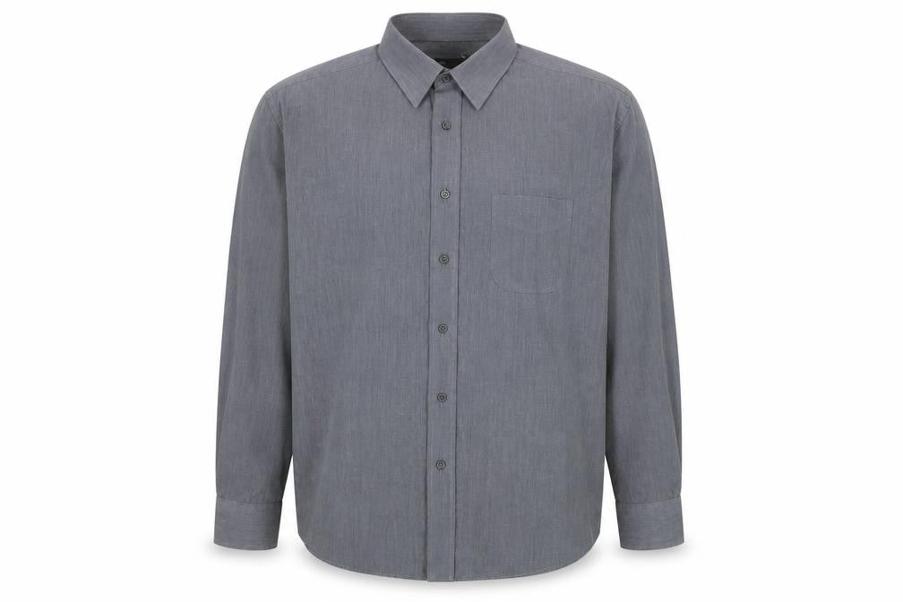 Marks & Spencer Men's Grey Long Sleeve Shirt 16