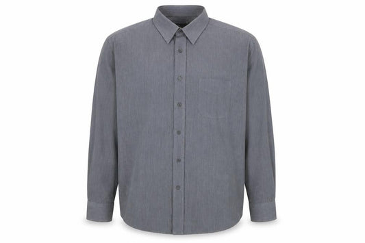 Marks & Spencer Men's Grey Long Sleeve Shirt 16