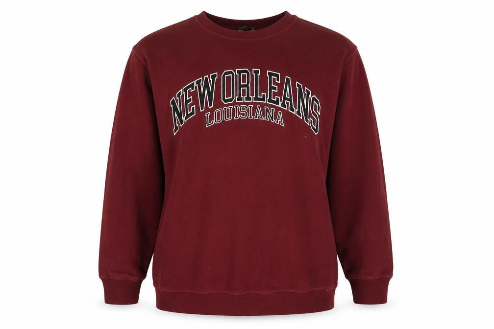 H&M Red Unisex Pullover Sweatshirt S
