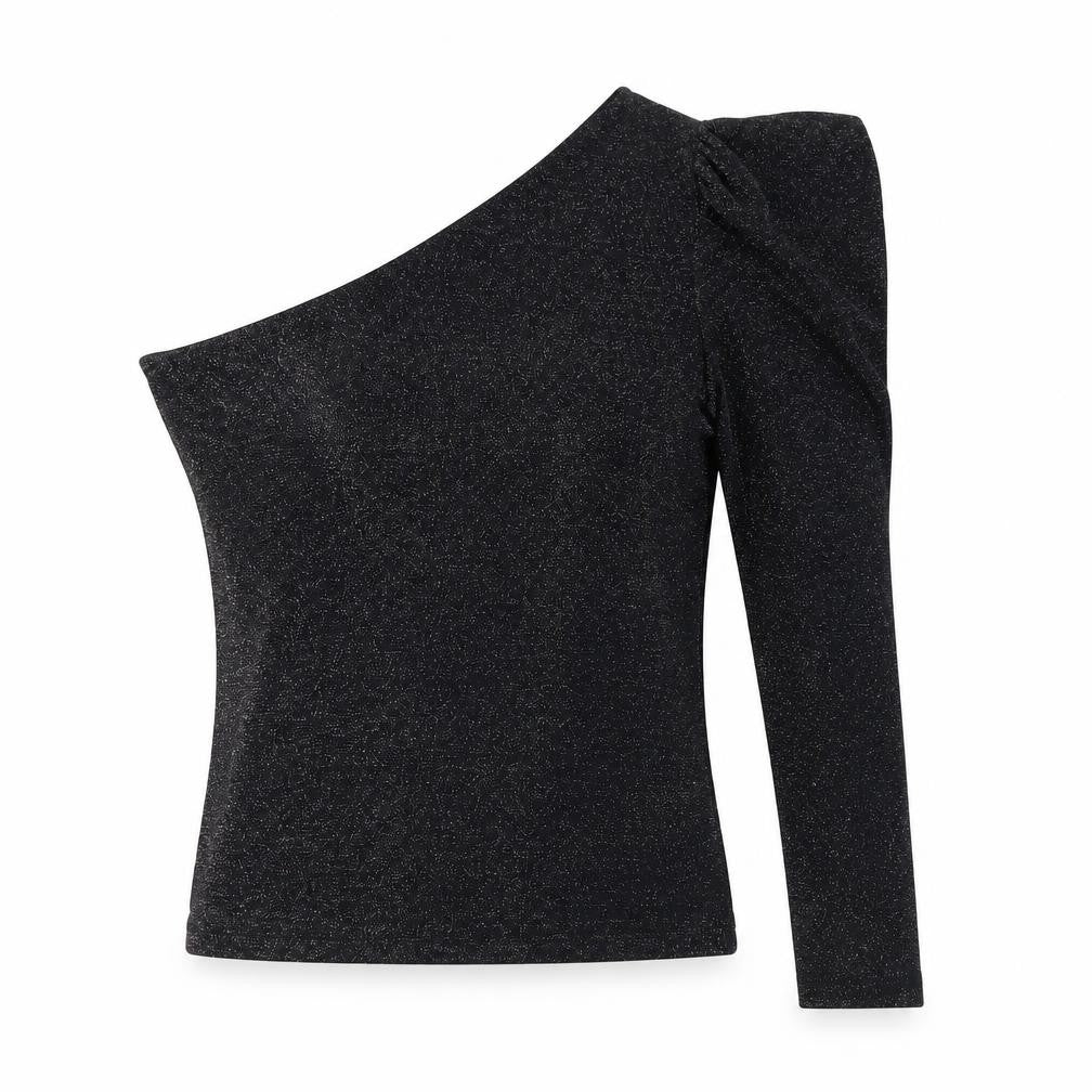 Pull & Bear Women's Black One-Shoulder Top, M