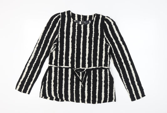 Marks and Spencer Women's Striped Tunic Blouse Size 8 Regular