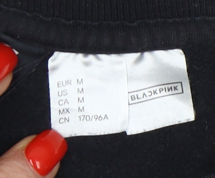 H&M Women's Black Size 12 Pullover Sweatshirt
