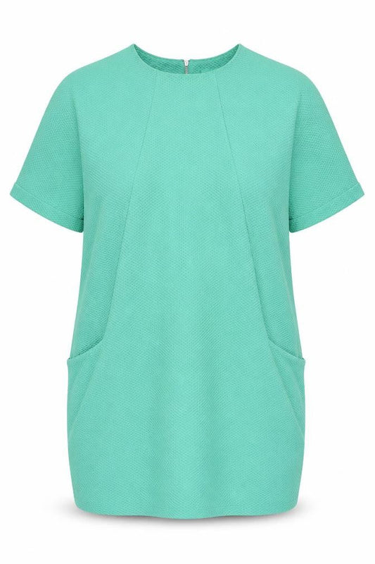 Next Women's Green Shift Dress Size 18 Short Sleeve