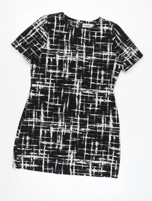 Louche Women's Black Geometric Dress Size 14