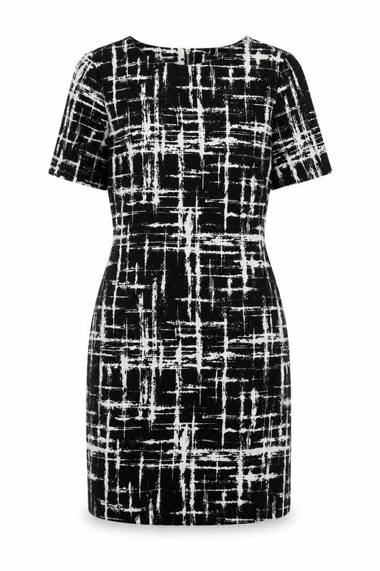 Louche Women's Black Geometric Dress Size 14