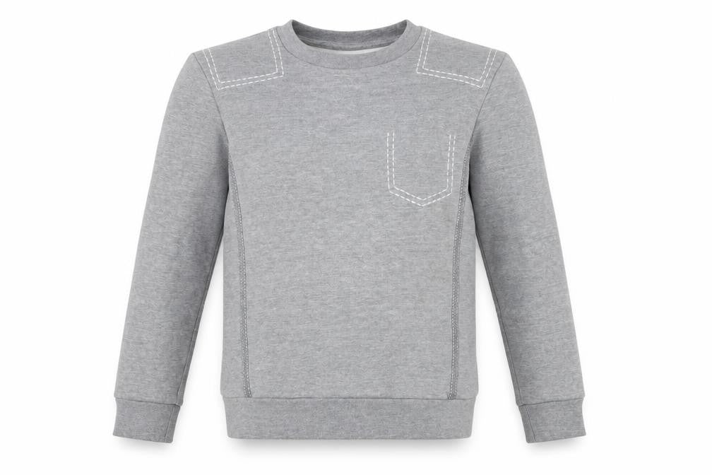 Topshop Women's Grey Crew Neck Pullover Sweatshirt Size 6
