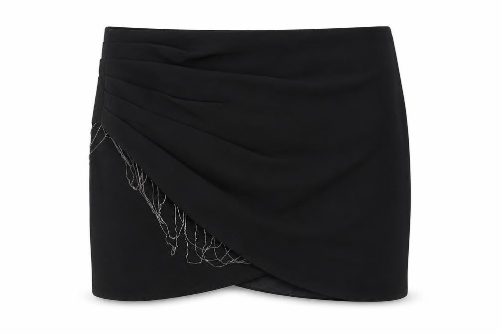 bebe Women's Black Short Skirt - Size 6, Elegant & Versatile