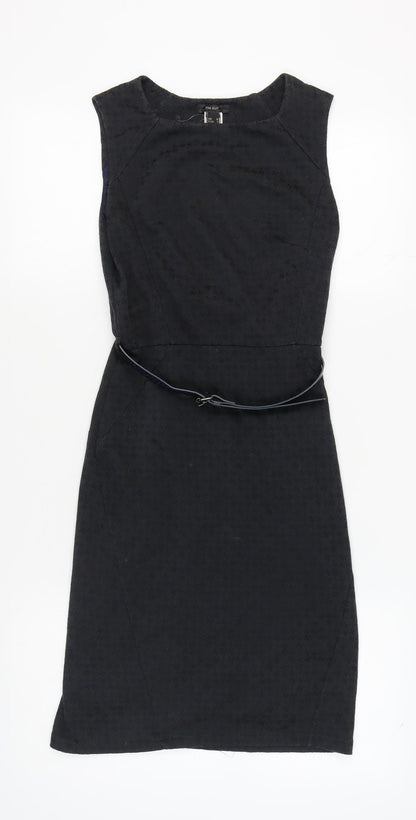 Mango Women's Black Sheath Dress Size 12