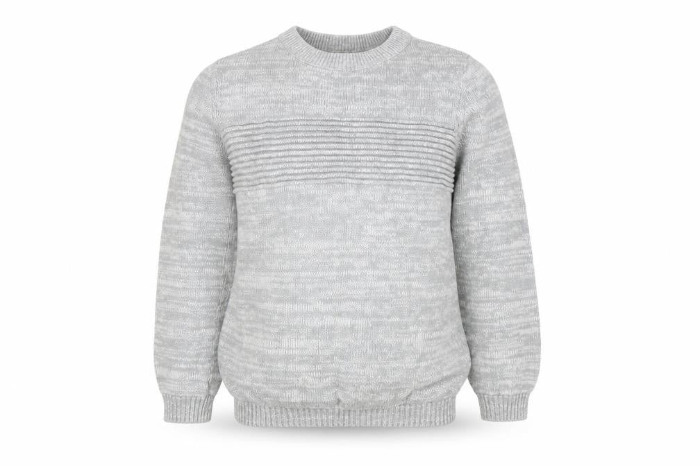 Bluezoo Boys Grey Cotton Pullover Jumper, 8-9 Years