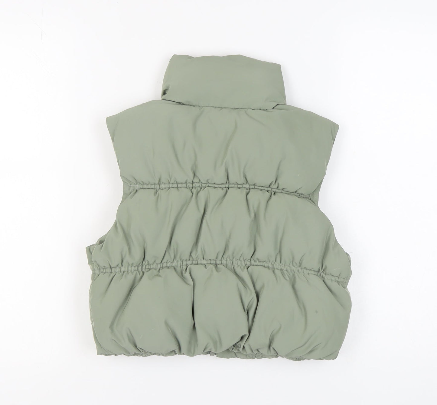 H&M Women's Green Puffer Waistcoat 2XS Casual