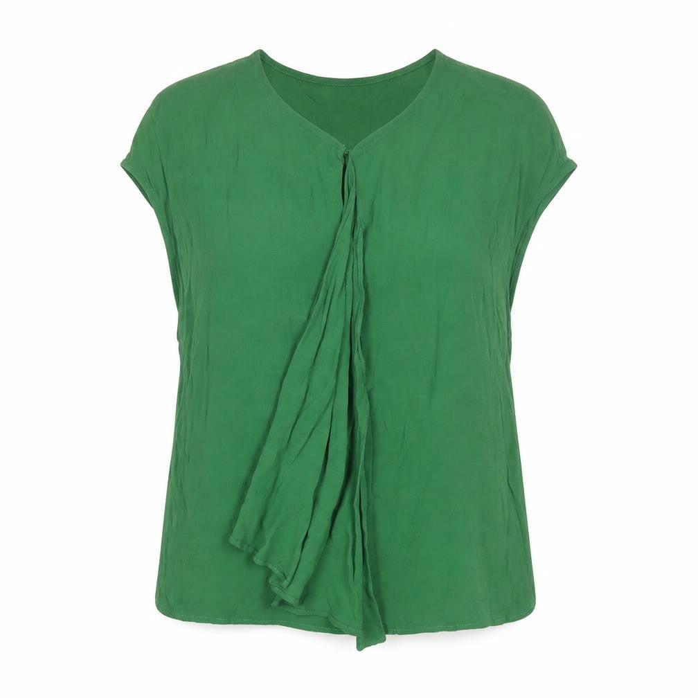 MNG Basics Women's Green Viscose Blouse XS Sleeveless