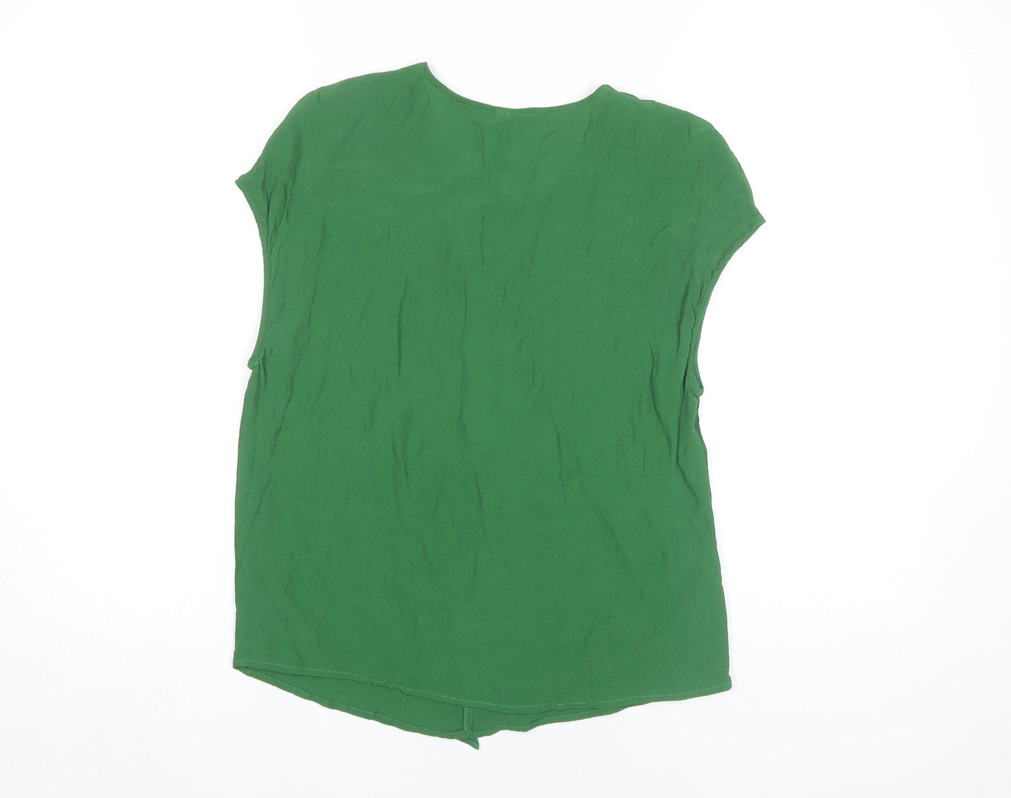 MNG Basics Women's Green Viscose Blouse XS Sleeveless
