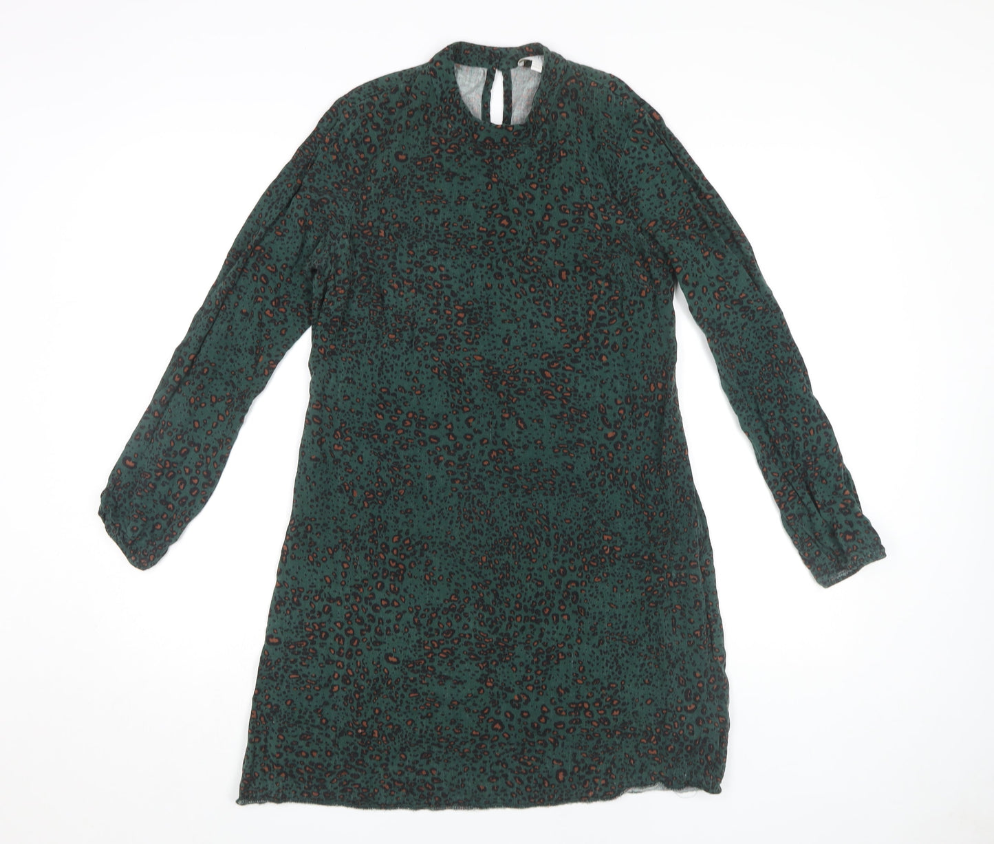 Apricot Women's Green Animal Print Dress, UK 8